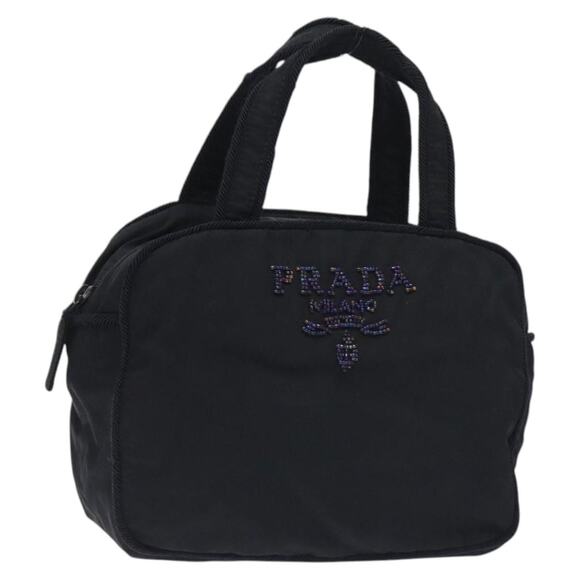 PRADA Hand Bag Nylon Black - Picture 1 of 12
